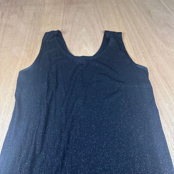 Onyx Nite 2-Piece Evening Dress Jacket Set Black Sparkle 20W - Picture 3 of 8